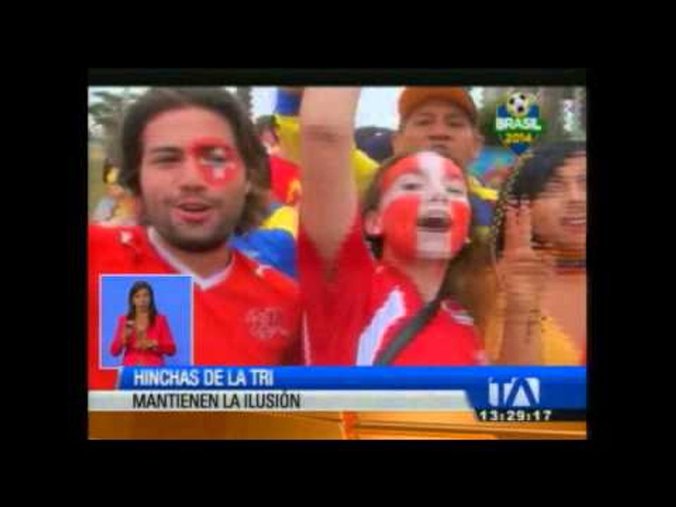 Hinchas ecuatorianos mantienen la ilusión en la "Tricolor"