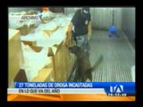 Decomisan droga en puerto de Guayaquil