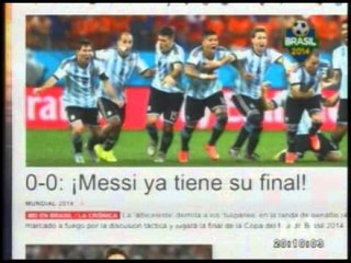 La prensa recogío en sus portadas la victoria de Argentina sobre Holanda