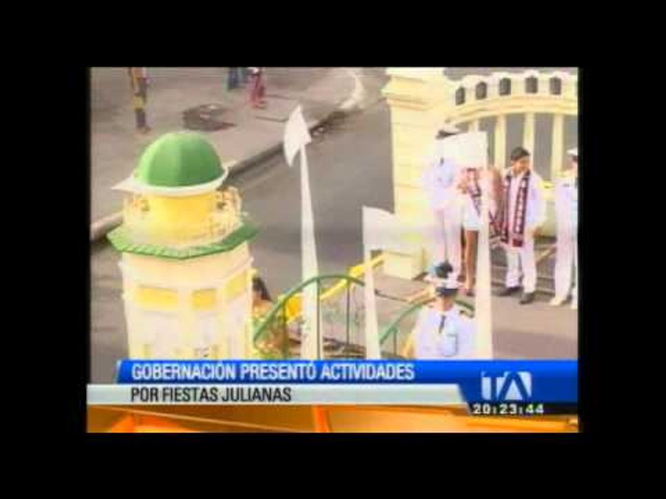 Gobernación del Guayas presentó actividades por fiestas julianas
