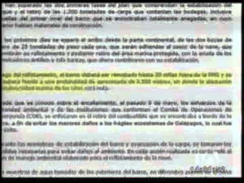 Instalan boyas para asistir al barco encallado en Galápagos