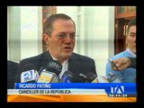 Ricardo Patiño habló del acuerdo comercial alcanzado con la UE