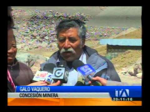 Suspenden concesiones mineras en Pintag