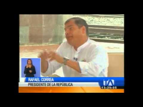 El presidente Correa se reúne con su gabinete itinerante en Bucay