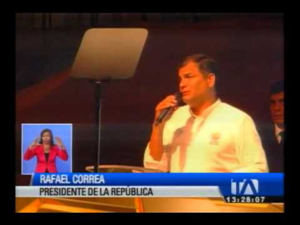 Correa inauguró termoeléctrica en Esmeraldas