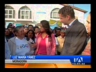 Rodas atiende peticiones de la parroquia de Tumbaco