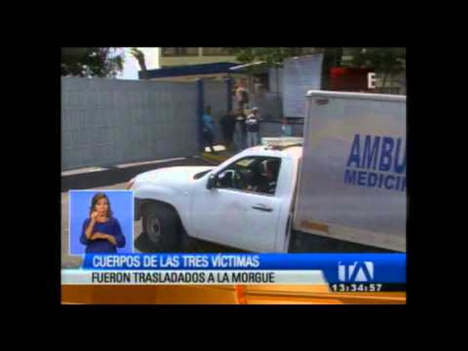 Cuerpos de los tres fallecidos por sismo en Qui...