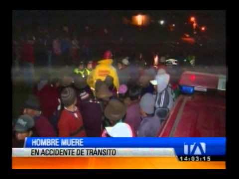 Accidente de tránsito deja un hombre muerto en Chimborazo