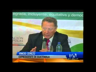 Presidente Correa se reunió con su homólogo Otto Pérez