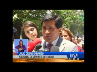 Jóvenes detenidos rinden su versión ante el Fiscal