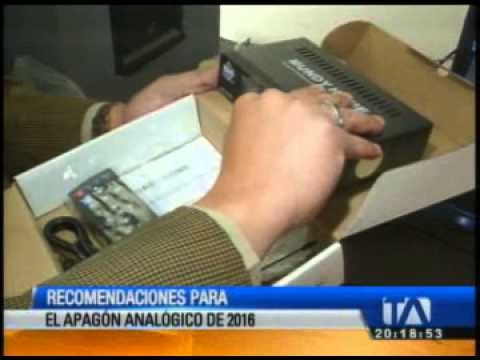 Ministerio de Telecomunicaciones recmienda comprar televisores que puedan receptar señal digital
