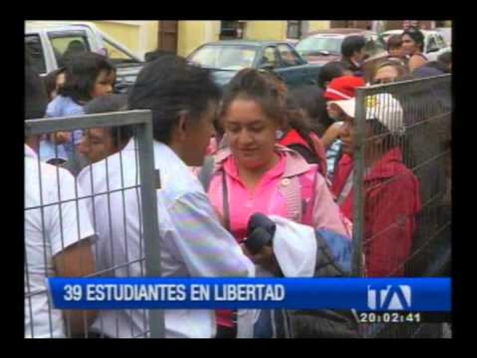 39 jóvenes estudiantes salieron en libertad
