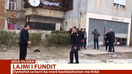 下载视频: Report TV - Vlorë, burri vret gruan me thikë pas sherrit në familje, tenton vetëvrasjen