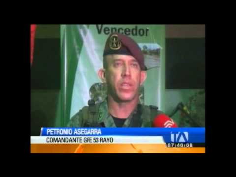 Fuerzas Armadas decomisan municiones y uniformes en la frontera con Colombia