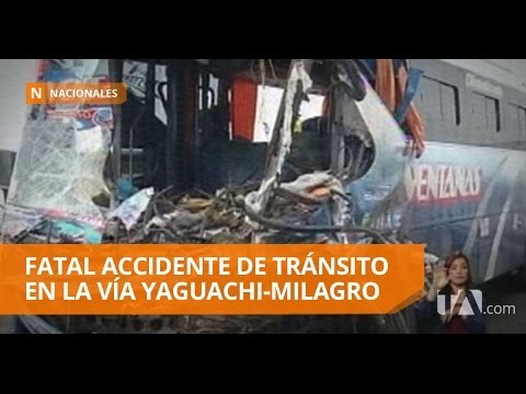 Fatal accidente de tránsito en la vía Yaguachi-Milagro