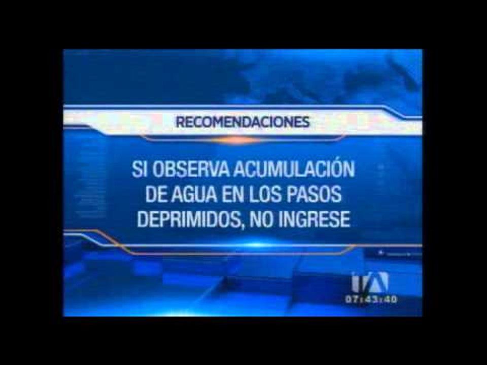 Recomendaciones para evitar accidentes por las fuertes lluvias