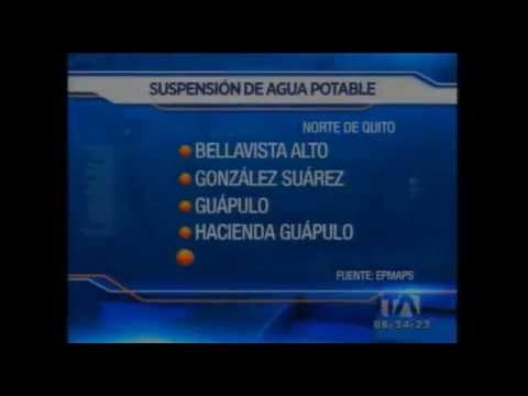 ¡Atención! 18 barrios del centro norte de Quito no tendrán agua potable