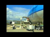 Uno de los aviones de carga más grandes del mundo aterrizó en el aeropuerto de Quito