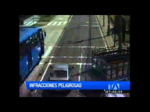 Graves infracciones de tránsito registran las cámaras de la AMT