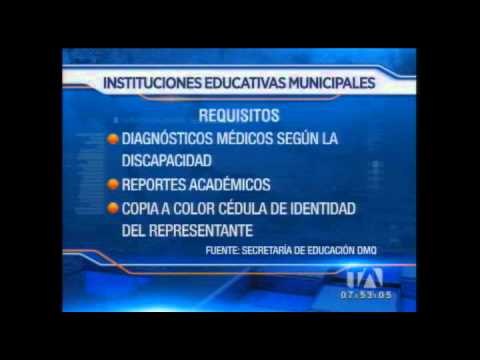 110 cupos para aspirantes con necesidades educativas especiales serán sorteados