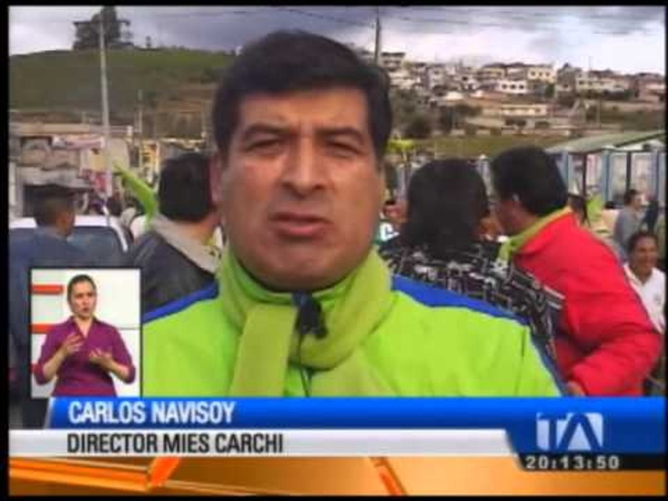 Segundo día de marchas en Tulcán