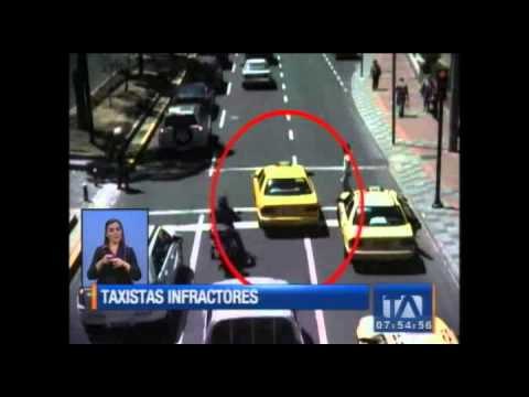 Taxistas imprudentes son captados por las cámaras de la AMT