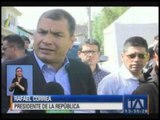 Correa pide la acción de la justicia para detenidos durante movilizaciones