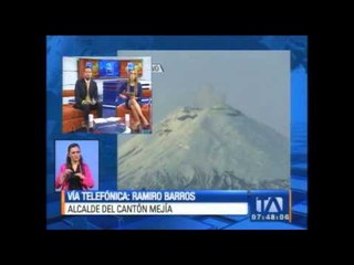 Caída de ceniza y olor a azufre se registran en Cotopaxi y Pichincha