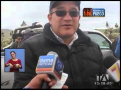 Tres mil hectáreas de páramo fueron consumidas por incendios forestales en Carchi