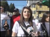 Decenas de personas participaron de la caminata por la no violencia