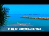 Playa del cantón La Libertad de la provincia de Santa Elena - Ecuador desde arriba