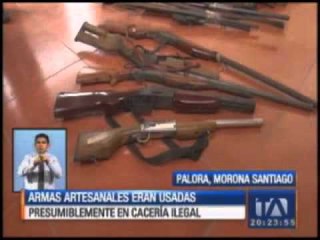 Encuentran armas artesanales en vivienda de Palora