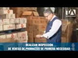 Realizan inspección de ventas de productos de primera necesidad