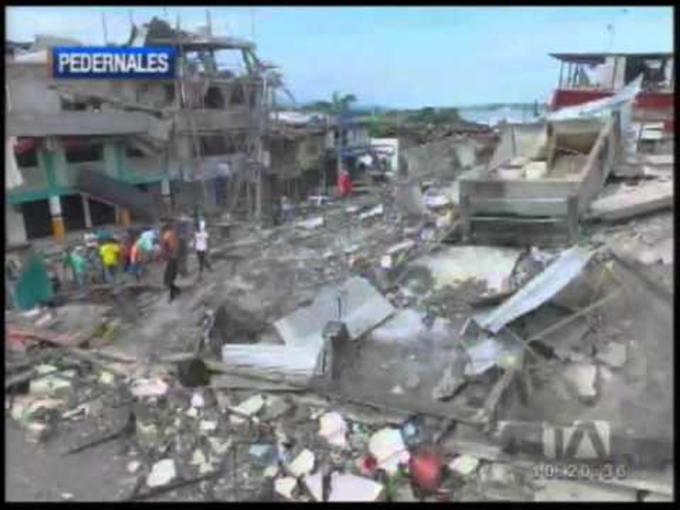 Vista aérea de Pedernales - Teleamazonas