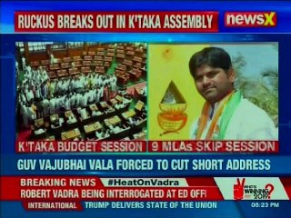 Chaos in Karnataka assembly; 6 Congress, 1 JD(S), 1 independent MLAs skip session