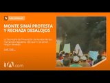 Protestas en rechazo a desalojos en Monte Sinaí - Teleamazonas