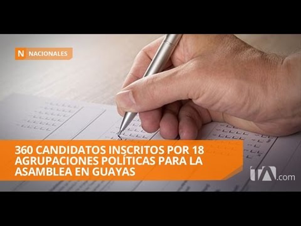 Guayas: Hay 360 candidatos inscritos para 20 dignidades - Teleamazonas
