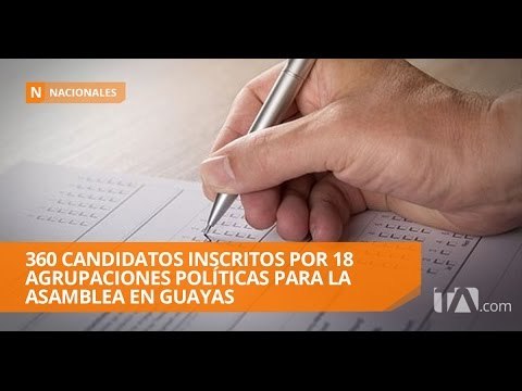 Guayas: Hay 360 candidatos inscritos para 20 dignidades - Teleamazonas