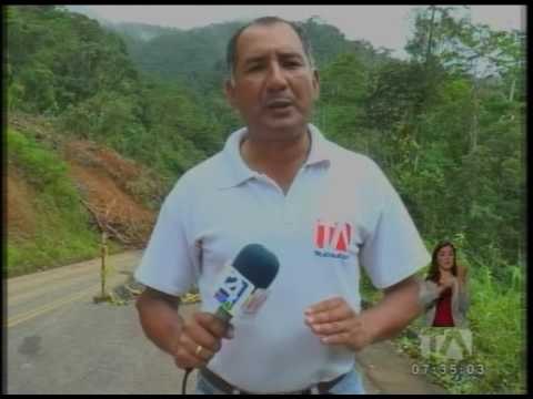 Deslave en la carretera Méndez-Morona deja incomunicadas a comunidades