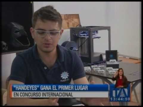 Proyecto ecuatoriano HandEyes ganó concurso internacional de History Channel - Teleamazonas
