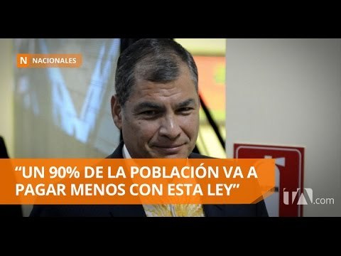 Correa califica de mentirosos a quienes se oponen a la Ley de Plusvalía - Teleamazonas