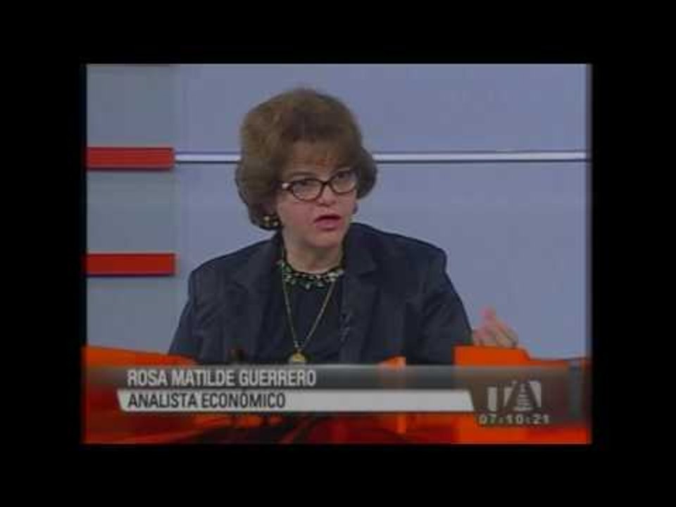 Entrevista a Rosa Matilde Guerrero-Analista Económico - Teleamazonas