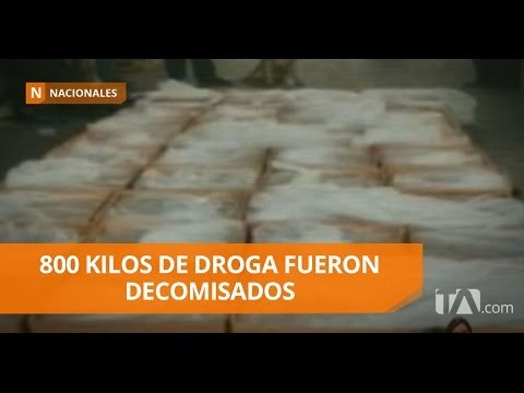 Decomisan 800 kilos de cocaína en puerto marítimo - Teleamazonas