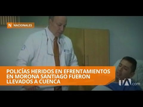 Tres Policías heridos en Morona Santiago fueron trasladados a Cuenca - Teleamazonas