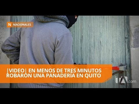 Impresionante robo en una panadería fue captado en video - Teleamazonas