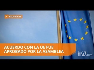 Download Video: Con 97 votos a favor la Asamblea aprobó acuerdo con la UE - Teleamazonas