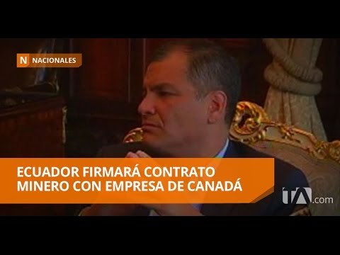 Hoy se firmará contrato para ejecución de proyecto minero - Teleamazonas