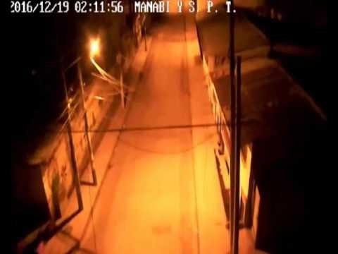 Cámaras del ECU911 captaron momento preciso del sismo en Esmeraldas