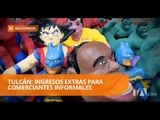 Venta de caretas y monigotes en Tulcán beneficia a comerciantes  - Teleamazonas