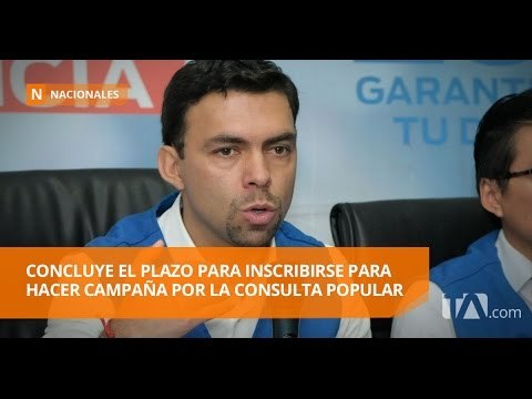 Concluye el plazo para quienes quieran hacer campaña en la consulta popular - Teleamazonas